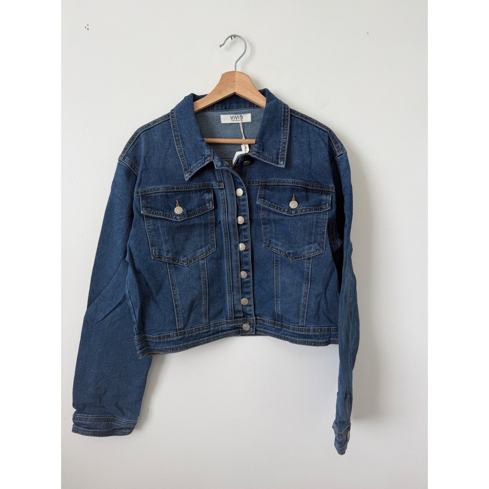 Women's Vivid Fashion Denim Jacket – Size 2XL – NWT - Picture 2 of 6